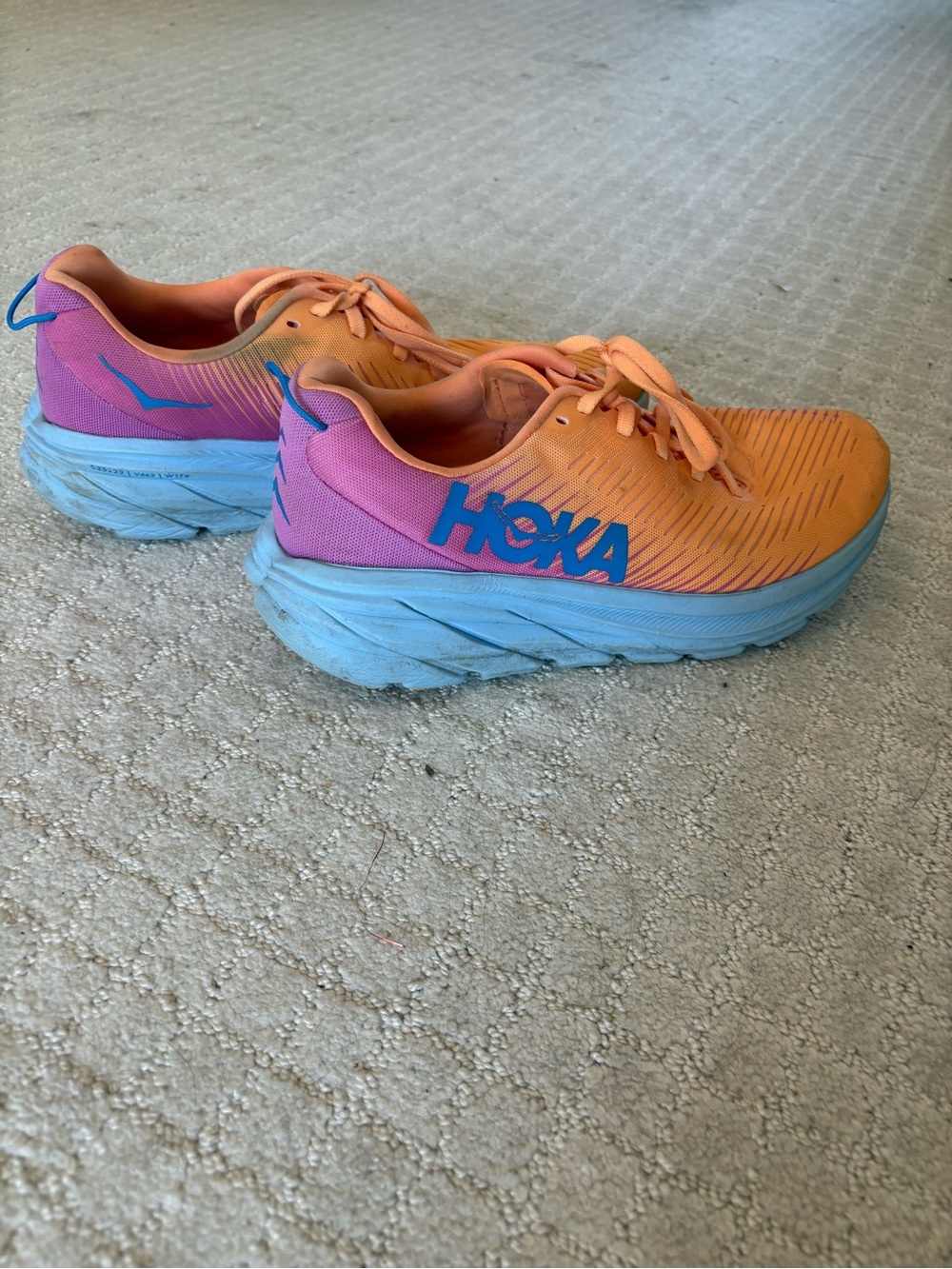 Hoka One One Women's Orange, Pink & Blue Running Shoes